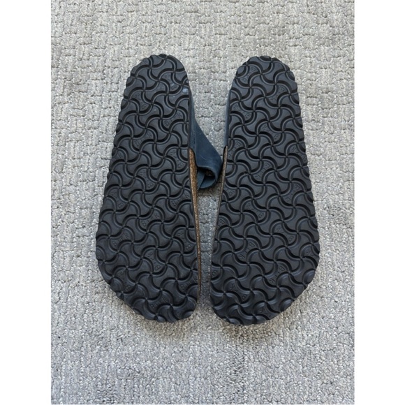 Birkenstock Women's Gizeh Braided Sandal Sz EU 40 Oiled Leather Navy Blue - Picture 2 of 6